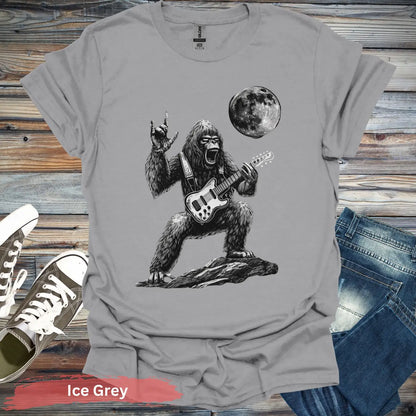 Rock Star Gorilla T-Shirt - S / Ice Grey - Physical Item
