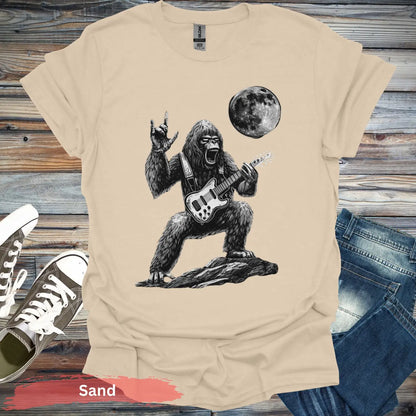 Rock Star Gorilla T-Shirt - S / Sand - Physical Item