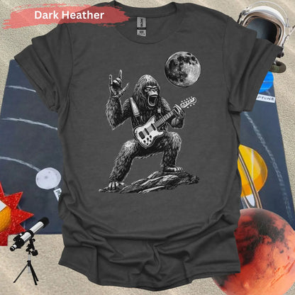 Rock Star Gorilla T-Shirt - S / Dark Heather - Physical Item