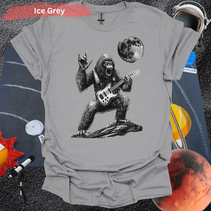 Rock Star Gorilla T-Shirt - S / Ice Grey - Physical Item