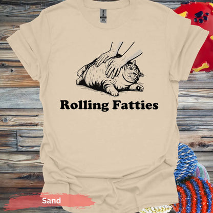 Rolling Fatties Graphic T-shirt - S / Sand - Physical Item