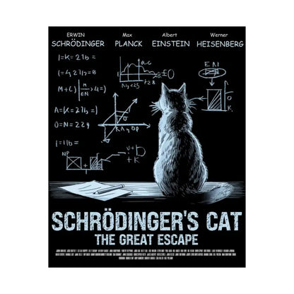 Schrodinger’s cat matte poster - Poster