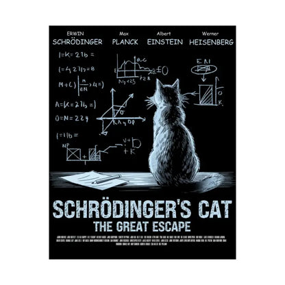 Schrodinger’s cat matte poster - Poster