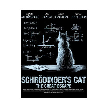 Schrodinger’s cat matte poster - Poster