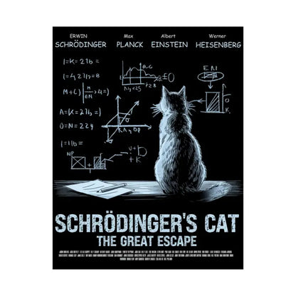 Schrodinger’s cat matte poster - Poster