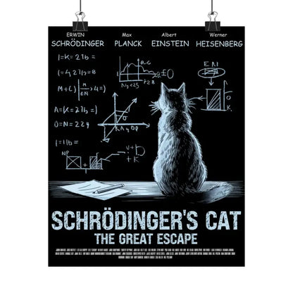 Schrodinger’s cat matte poster - 9’’ x 11’’ / Matte - Poster