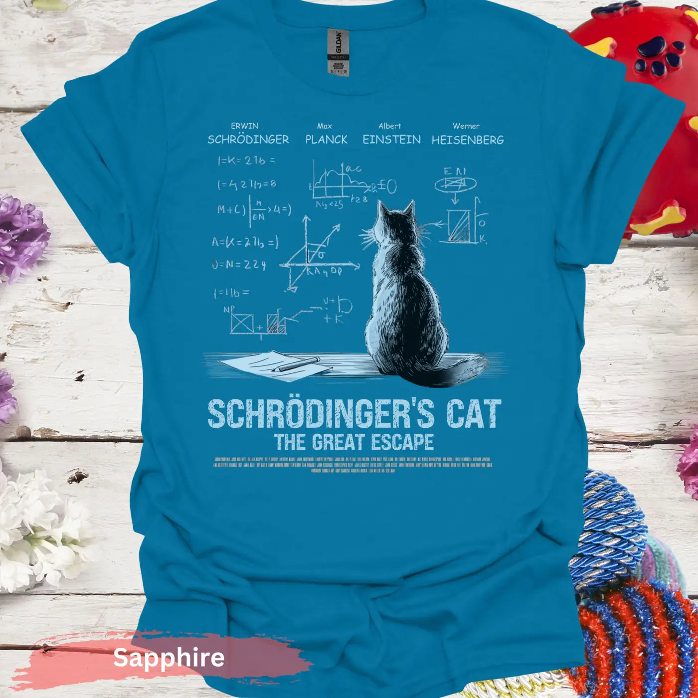 Schrödinger’s Cat The Great Escape T-Shirt - S / Sapphire - Physical Item