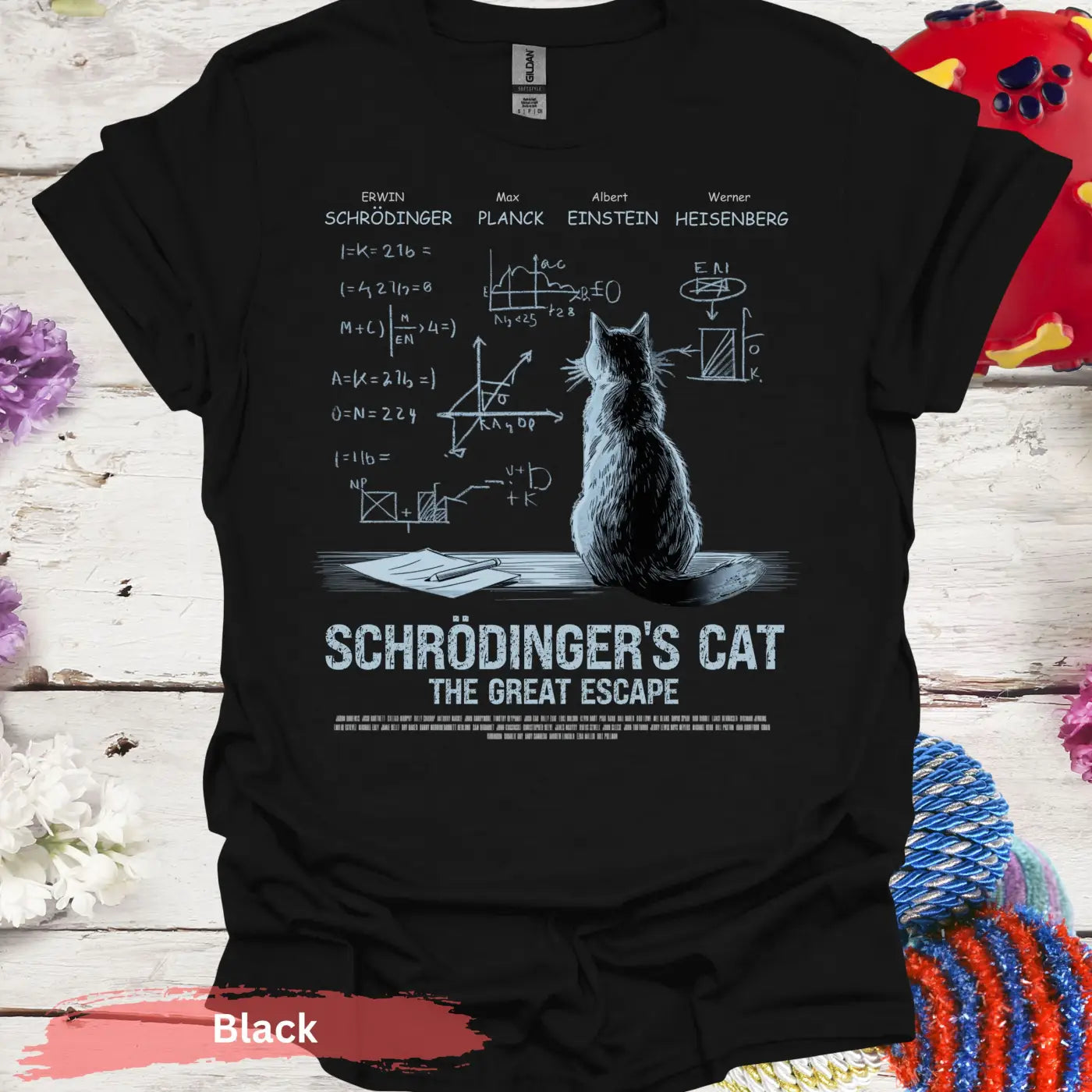 Schrödinger’s Cat The Great Escape T-Shirt - S / Black - Physical Item