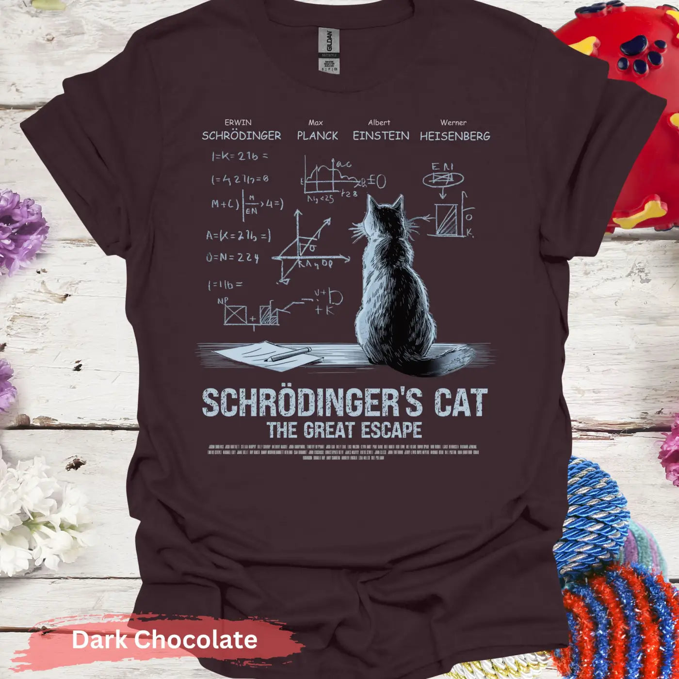 Schrödinger’s Cat The Great Escape T-Shirt - S / Dark Chocolate - Physical Item