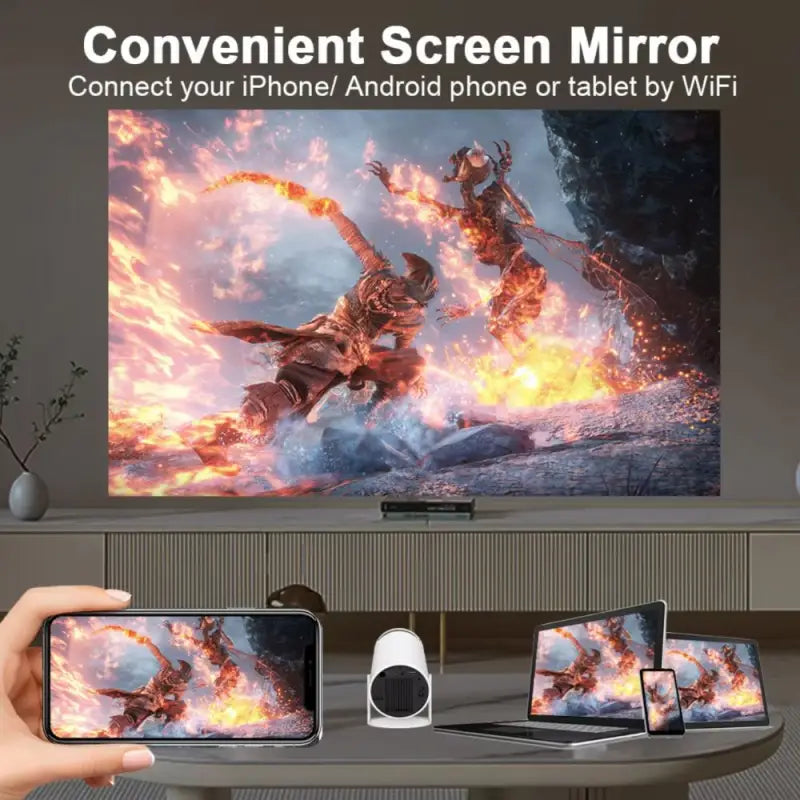 Smart screen Projector for Home Theater with Android 11