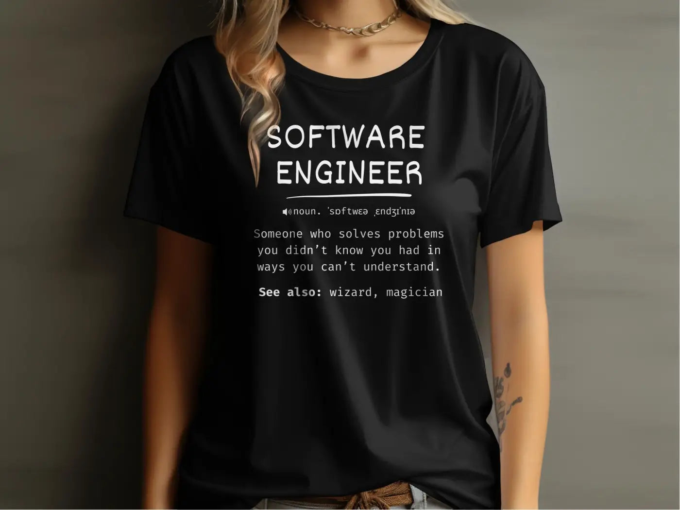 Software Engineer Definition T-Shirt - Physical Item