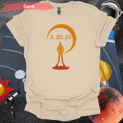 Solar Eclipse March 30 2033 in the USA T-shirt - S / Sand - Physical Item