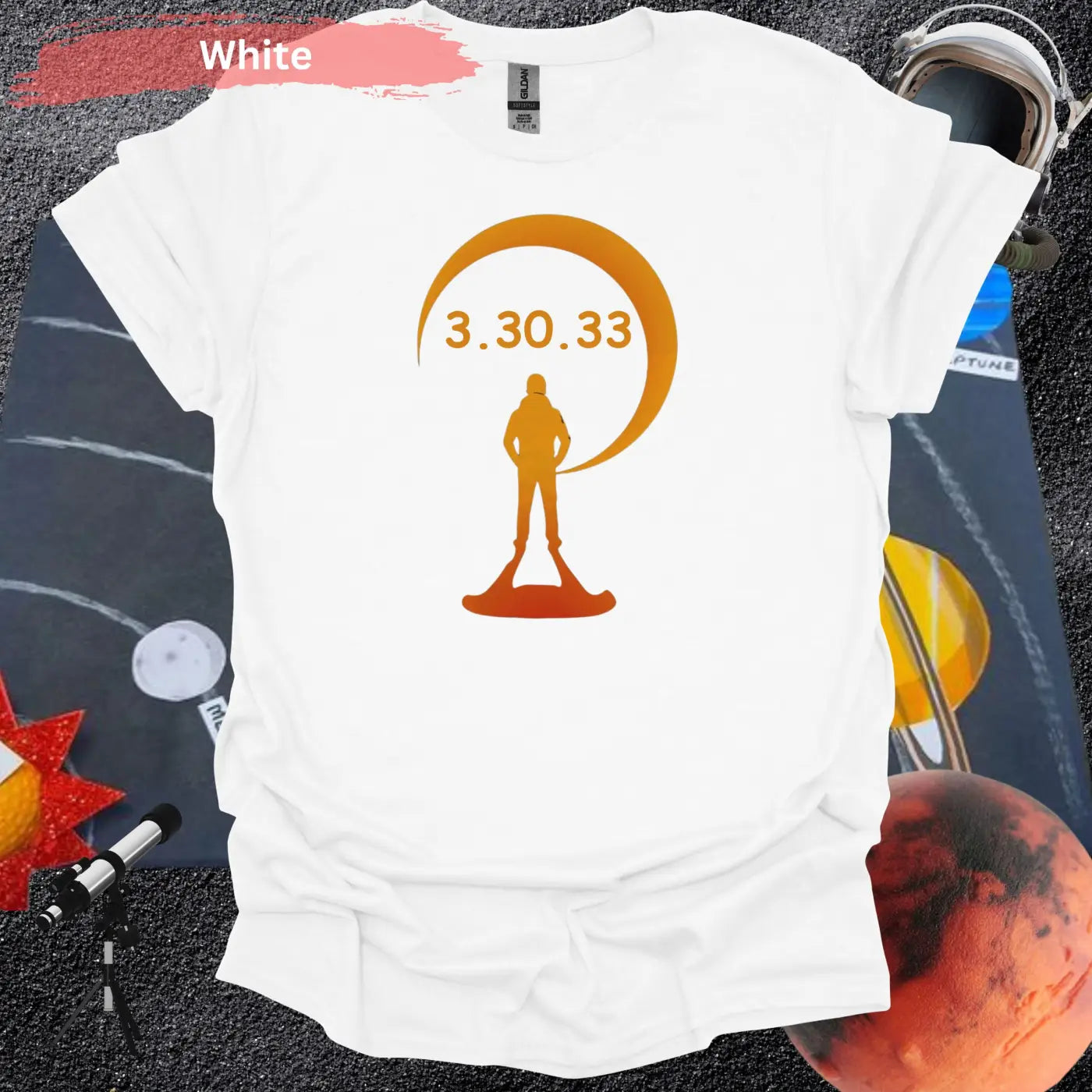 Solar Eclipse March 30 2033 in the USA T-shirt - S / White - Physical Item