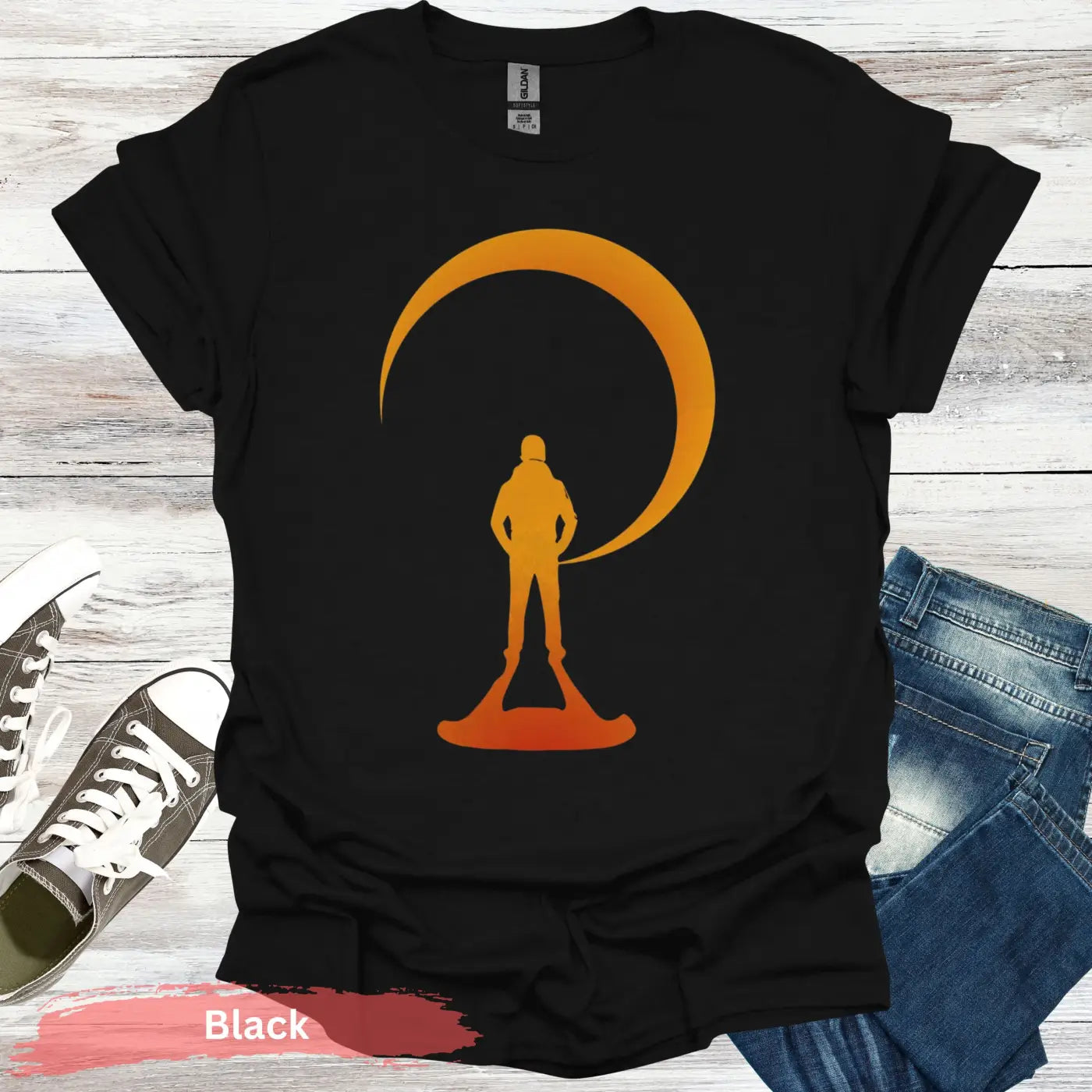Solar Eclipse T-shirt - S / Black - Physical Item
