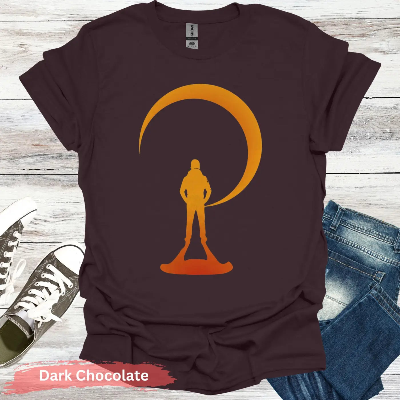 Solar Eclipse T-shirt - S / Dark Chocolate - Physical Item