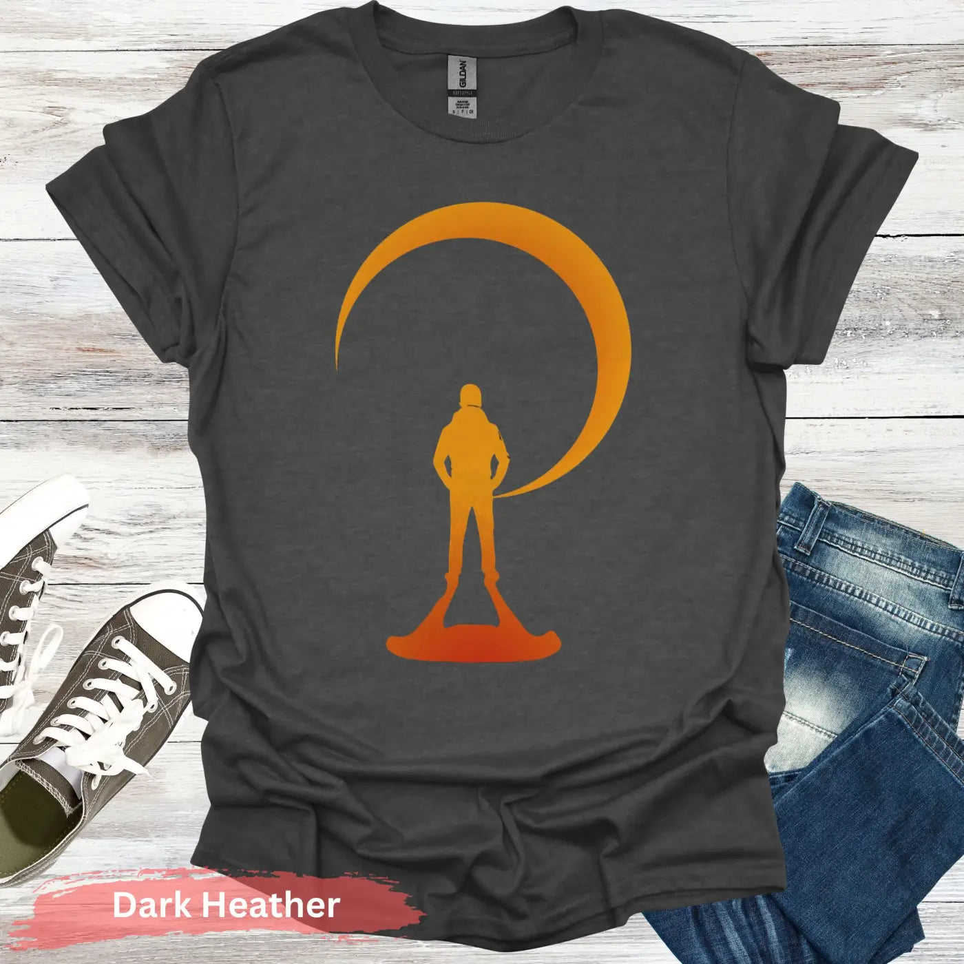Solar Eclipse T-shirt - S / Dark Heather - Physical Item