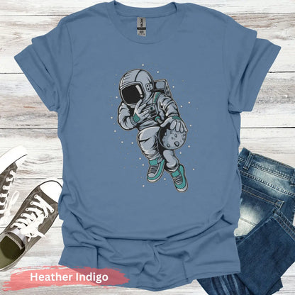 Space Jam Astronaut T-Shirt - S / Heather Indigo - Physical Item