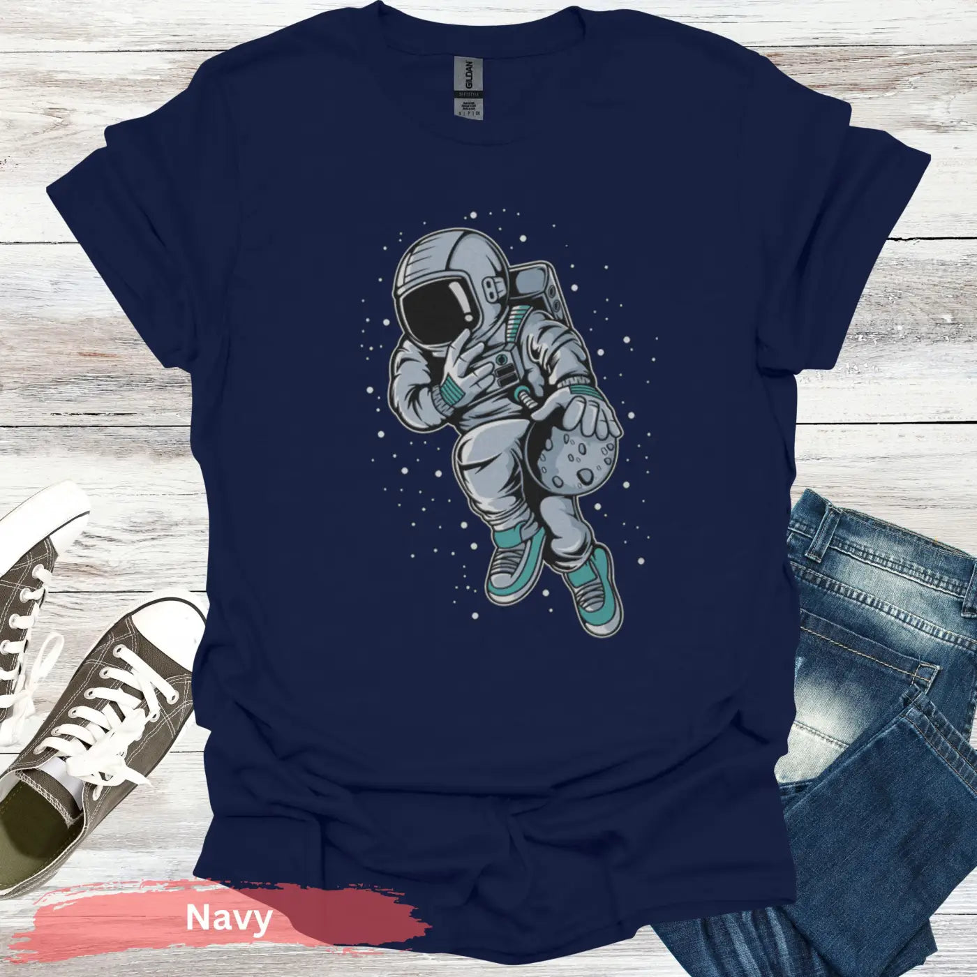 Space Jam Astronaut T-Shirt - S / Navy - Physical Item