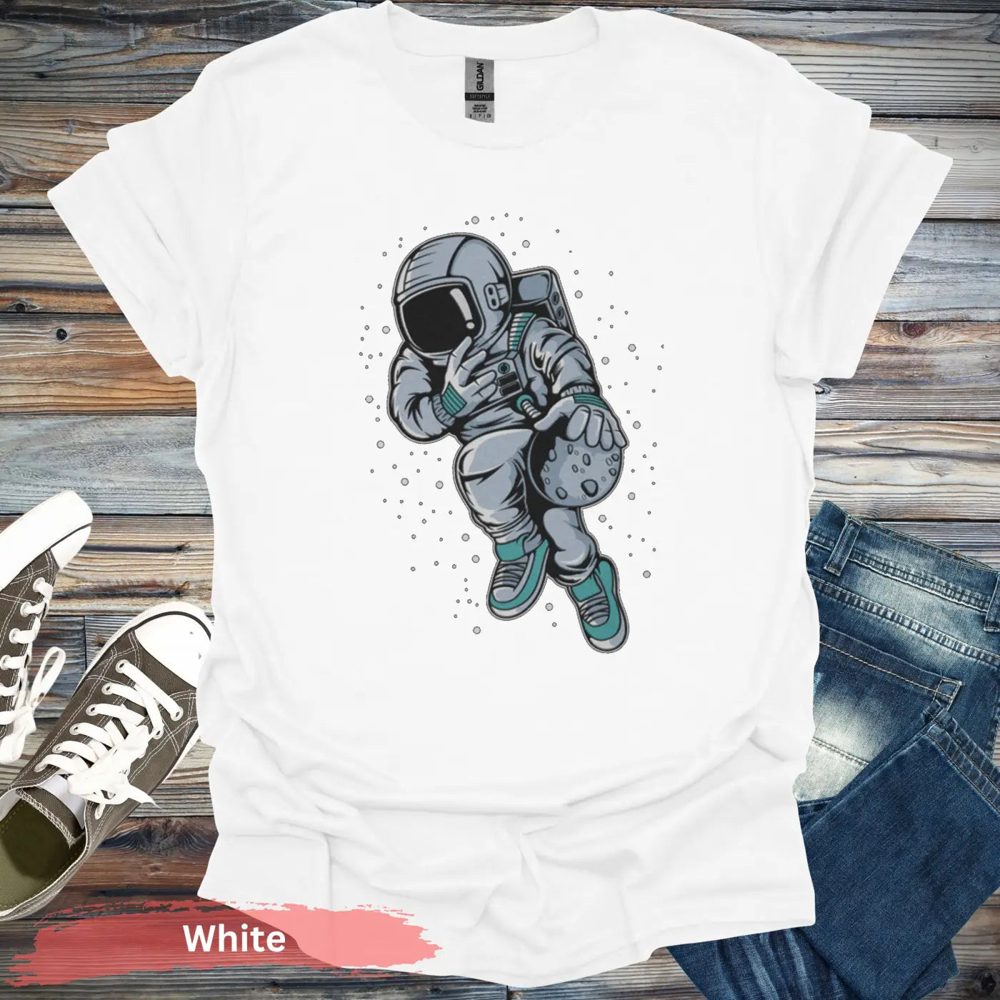 Space Jam Astronaut T-Shirt - S / White - Physical Item