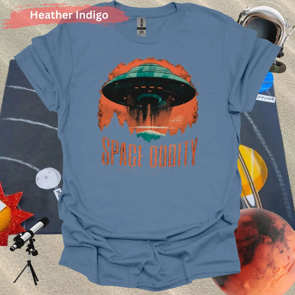 Space Oddity T-Shirt - S / Heather Indigo - Physical Item