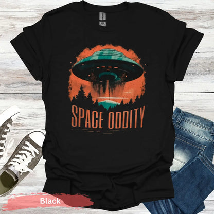 Space Oddity T-Shirt - S / Black - Physical Item