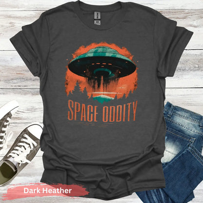 Space Oddity T-Shirt - S / Dark Heather - Physical Item