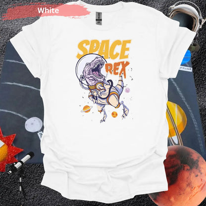 Space Rex: Intergalactic Dinosaur Adventure T-Shirt - S / White - Physical Item