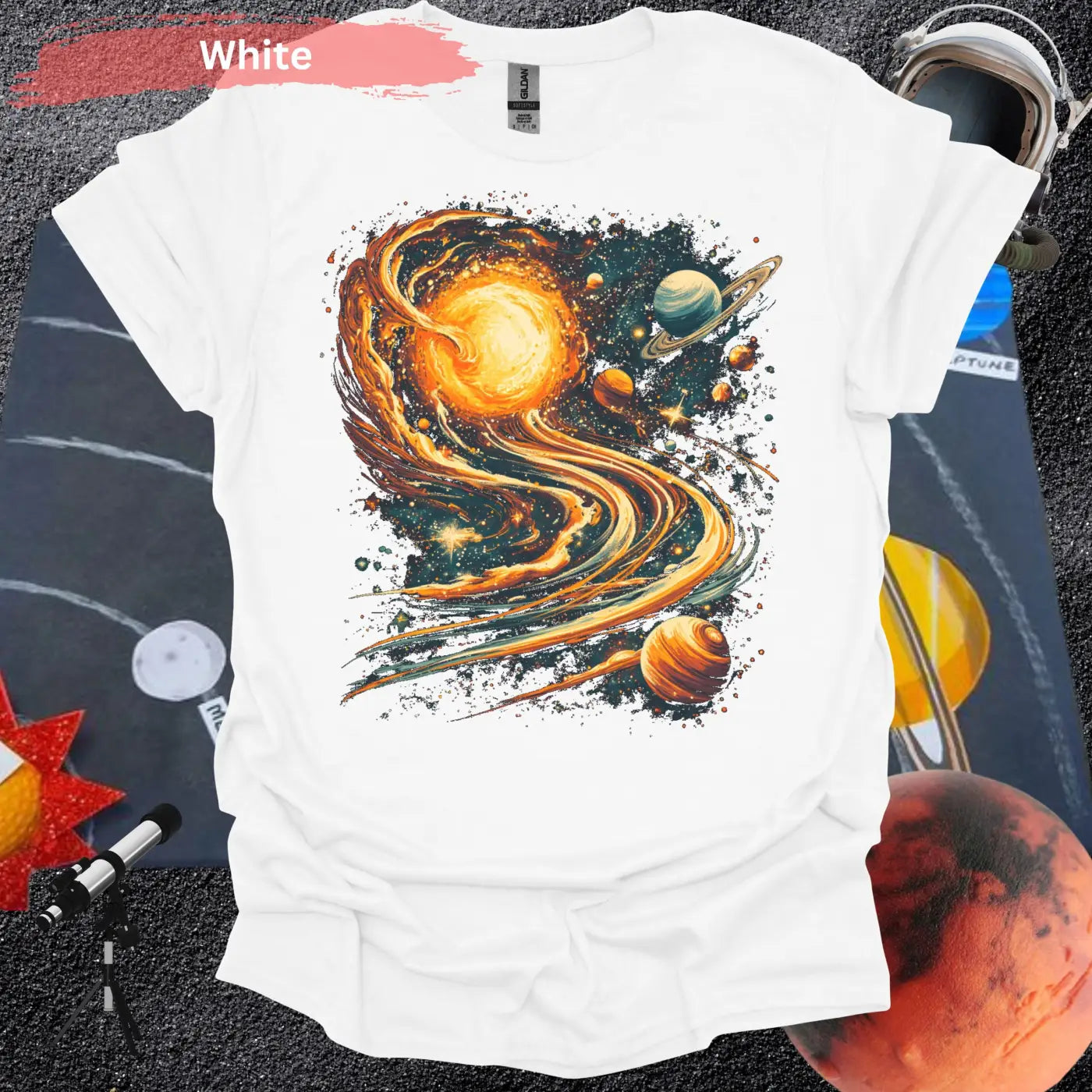 Spaced Out Galaxy T-Shirt – Cosmic Vibes Stellar Style - Physical Item