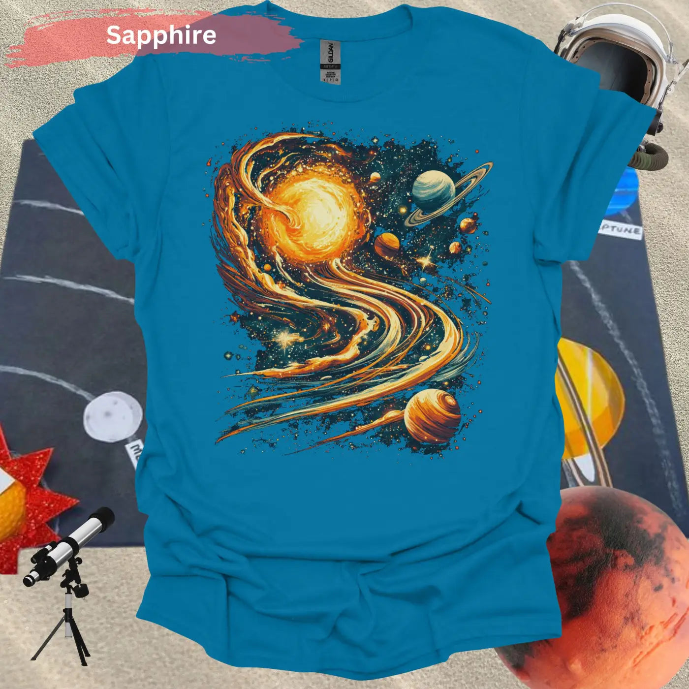 Spaced Out Galaxy T-Shirt – Cosmic Vibes Stellar Style - Physical Item