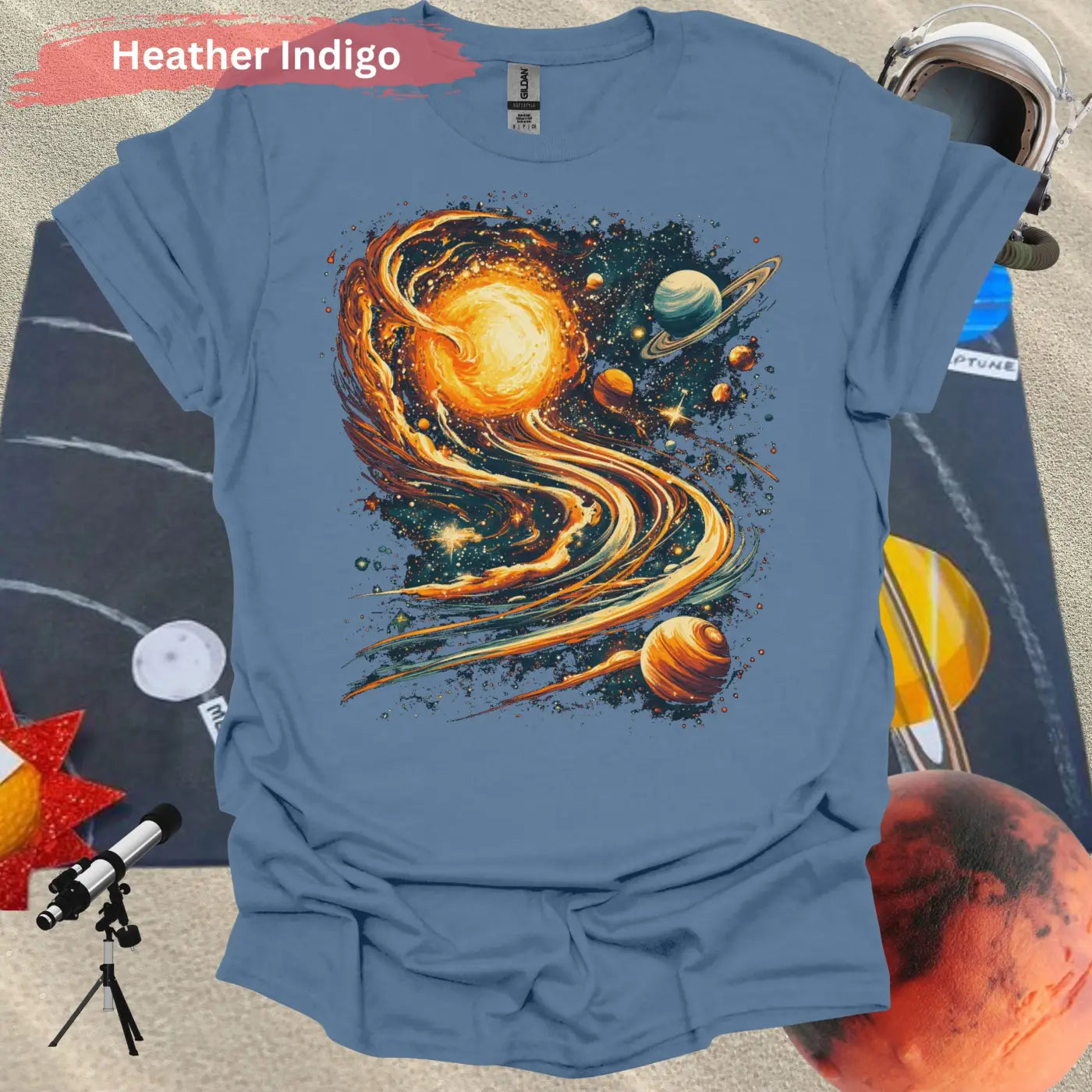 Spaced Out Galaxy T-Shirt – Cosmic Vibes Stellar Style - Physical Item