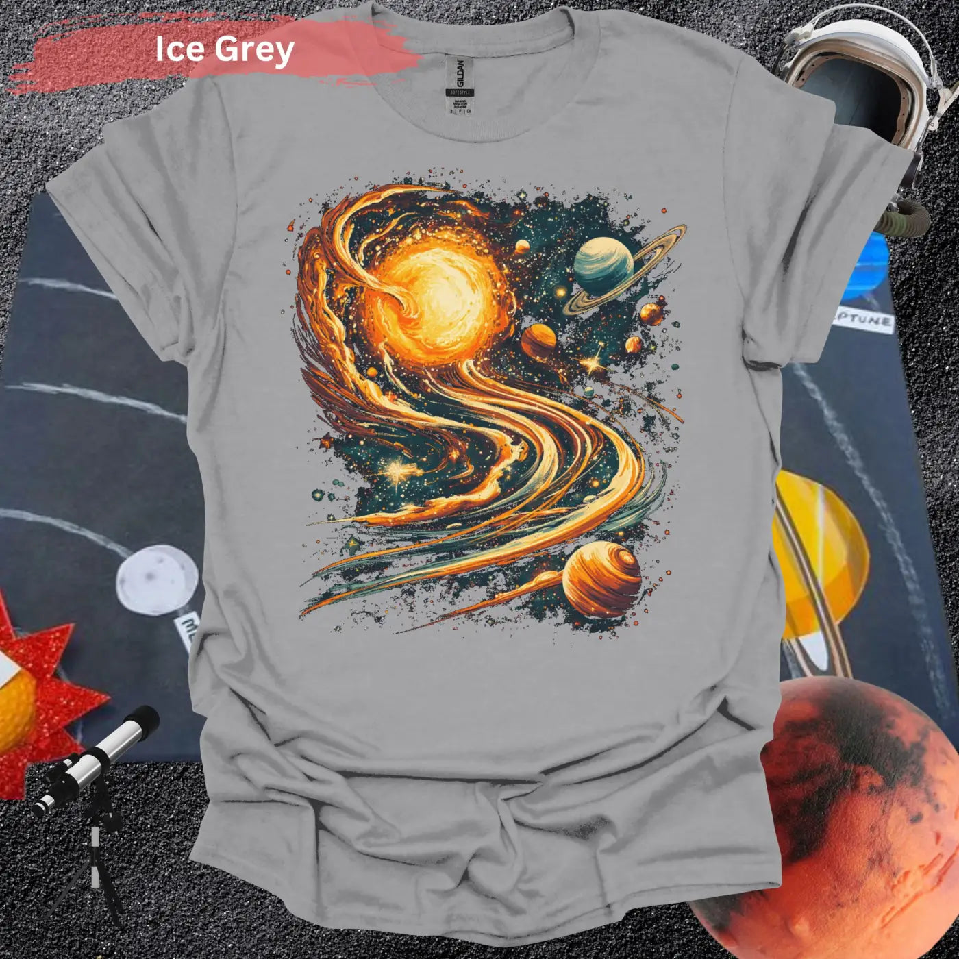 Spaced Out Galaxy T-Shirt – Cosmic Vibes Stellar Style - Physical Item