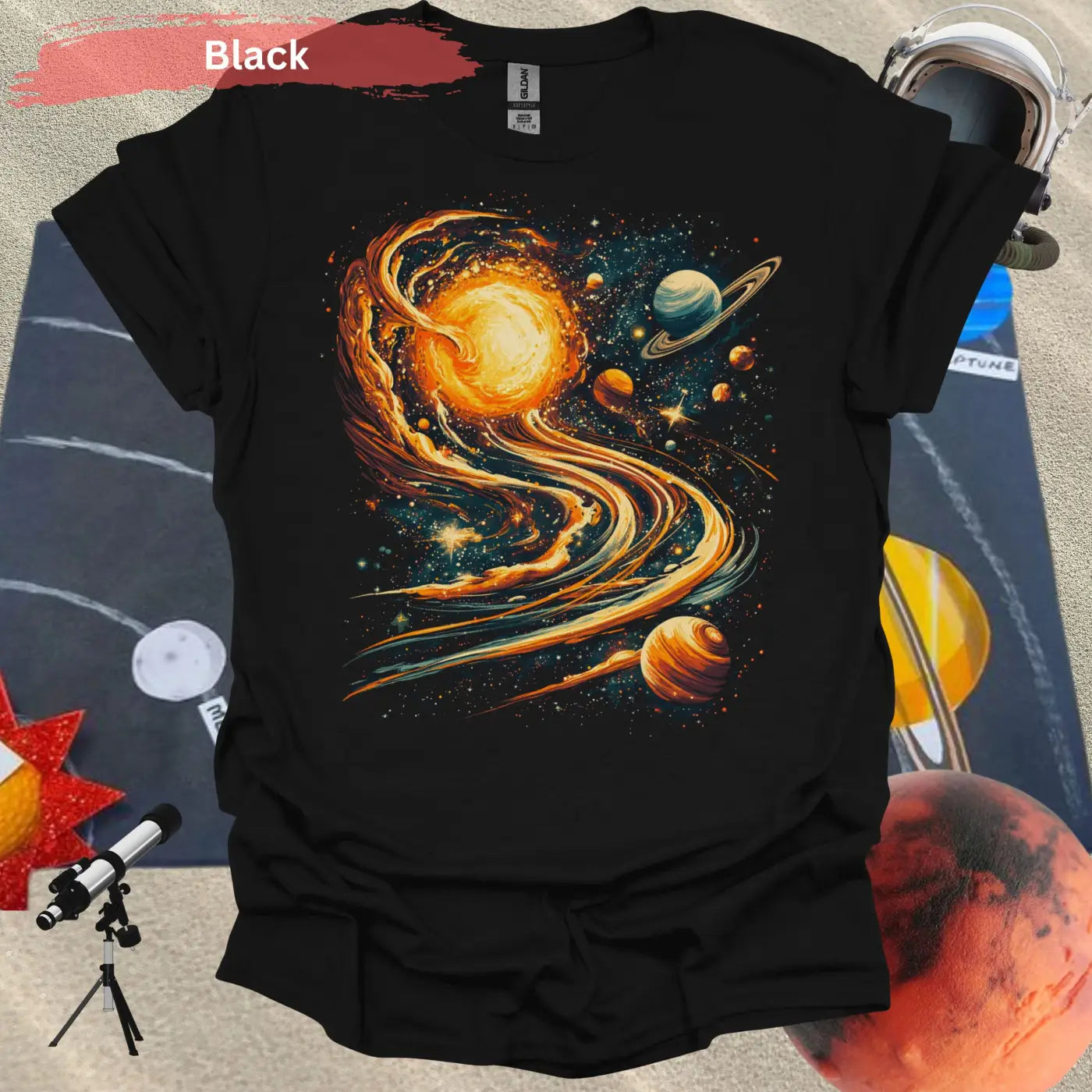 Spaced Out Galaxy T-Shirt – Cosmic Vibes Stellar Style - Physical Item