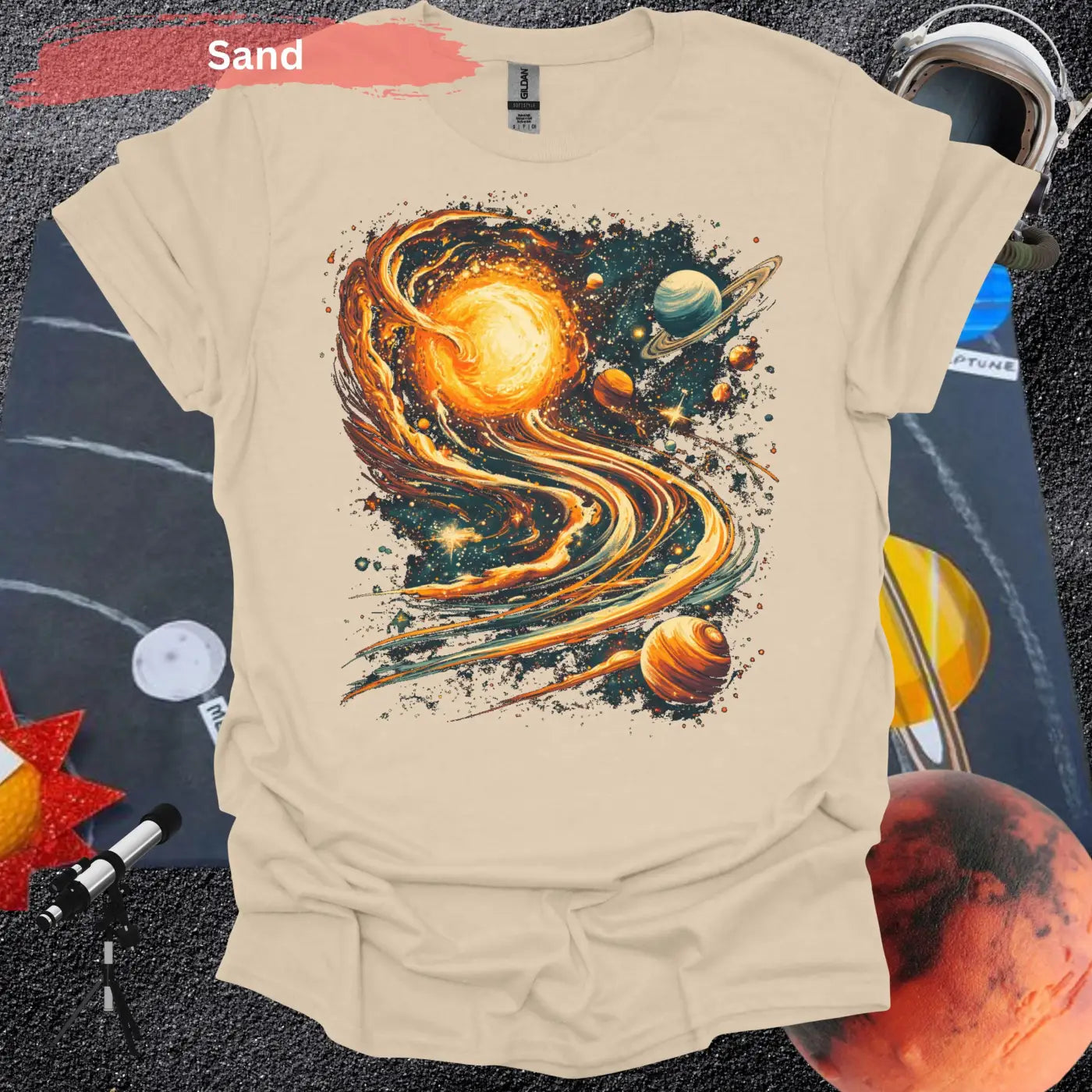 Spaced Out Galaxy T-Shirt – Cosmic Vibes Stellar Style - Physical Item