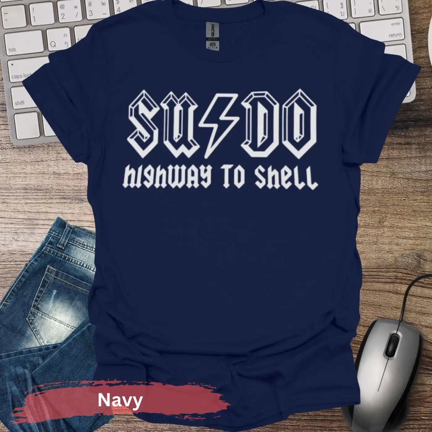 SUDO Highway to Shell T-shirt - S / Navy - Physical Item