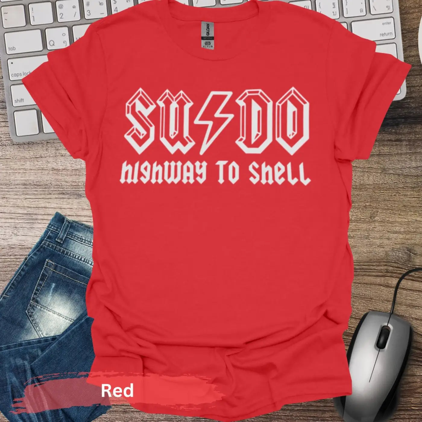 SUDO Highway to Shell T-shirt - S / Red - Physical Item