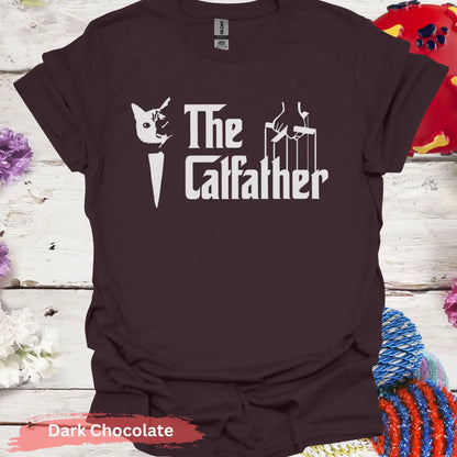 The Catfather T-shirt - S / Dark Chocolate - Physical Item