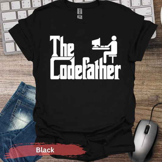 The Codefather T-shirt - S / Black - Physical Item