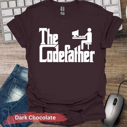 The Codefather T-shirt - S / Dark Chocolate - Physical Item