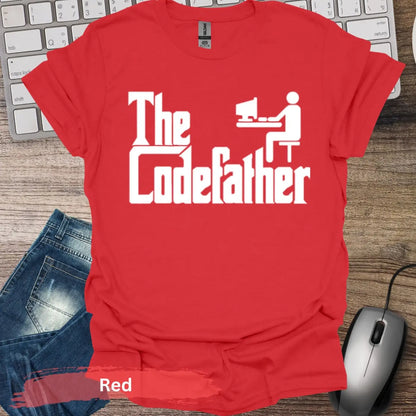 The Codefather T-shirt - S / Red - Physical Item