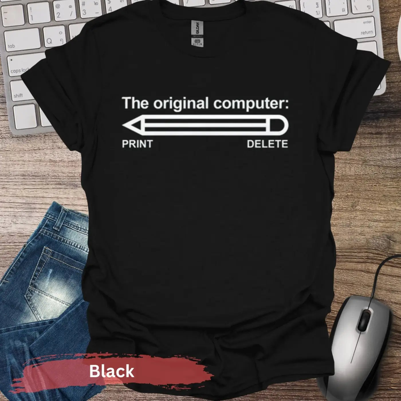 The Original Computer T-shirt - S / Black - Physical Item