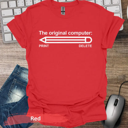 The Original Computer T-shirt - S / Red - Physical Item