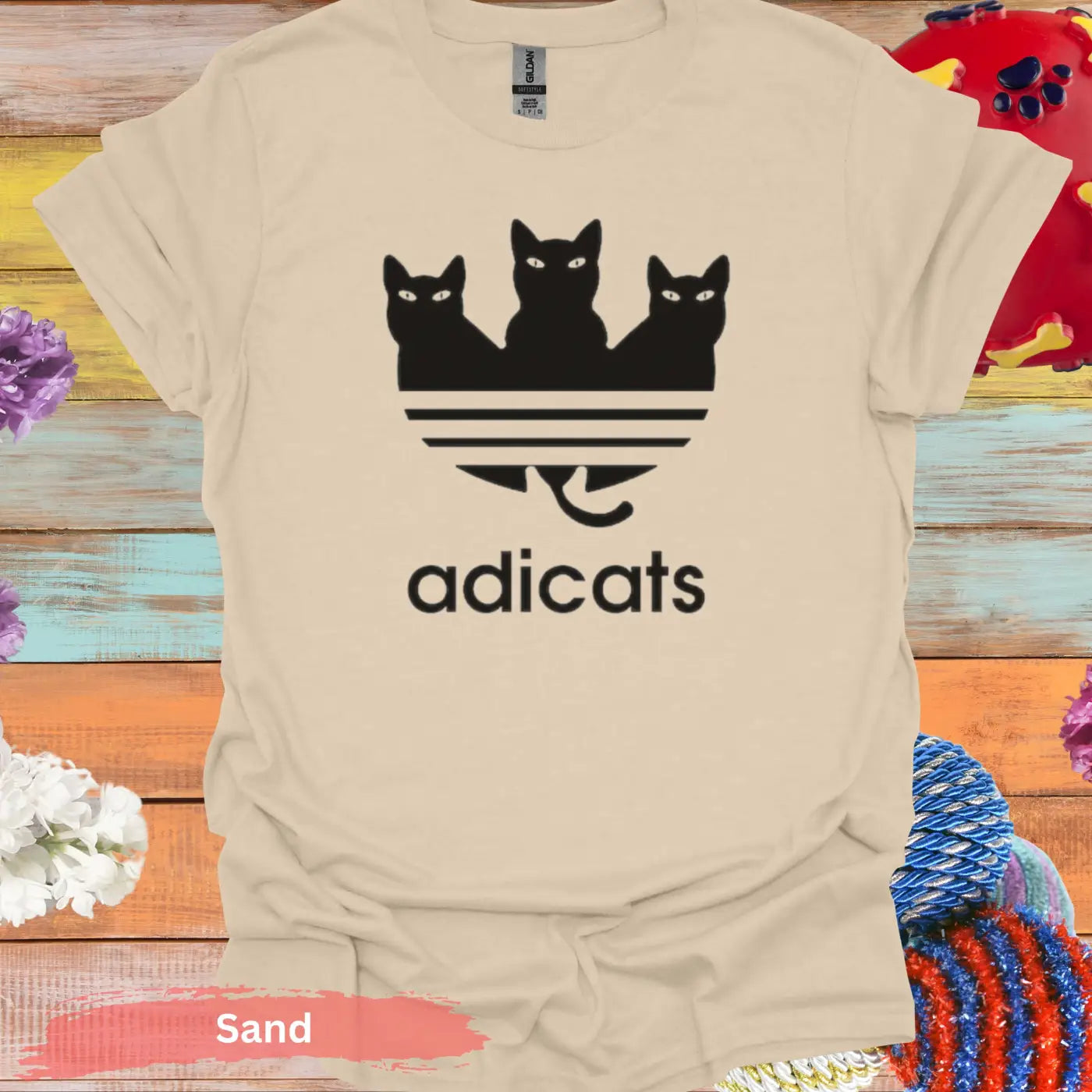 Adicats T-shirt - S / Sand - Physical Item