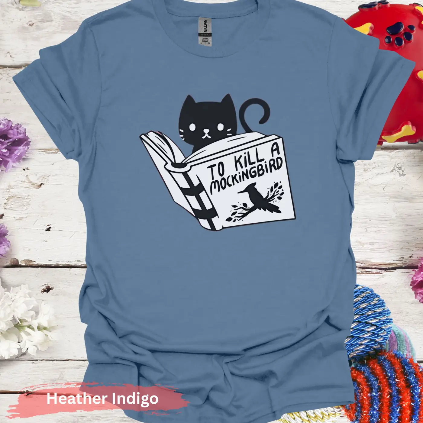 To Kill A Mockingbird T-shirt - S / Heather Indigo - Physical Item