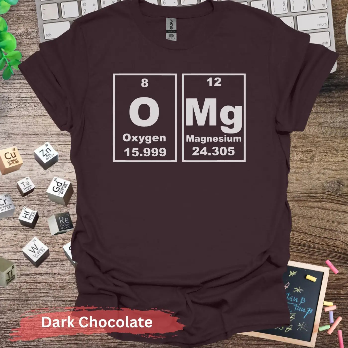 OMG Chemistry T-shirt - S / Dark Chocolate - Physical Item