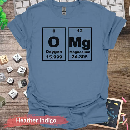 OMG Chemistry T-shirt - S / Heather Indigo - Physical Item