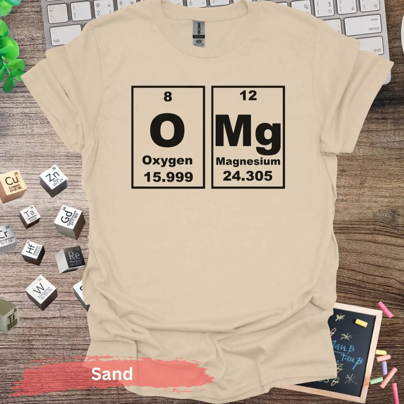 OMG Chemistry T-shirt - S / Sand - Physical Item