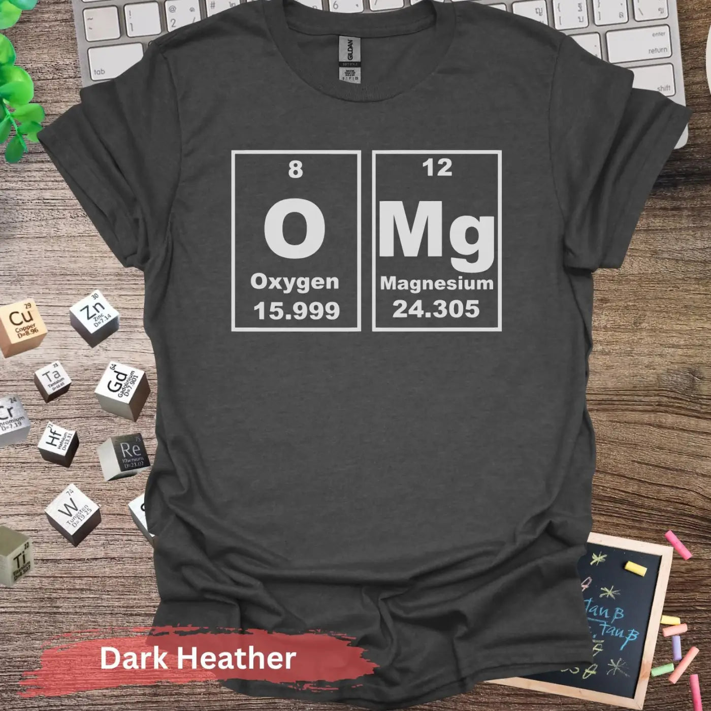 OMG Chemistry T-shirt - S / Dark Heather - Physical Item