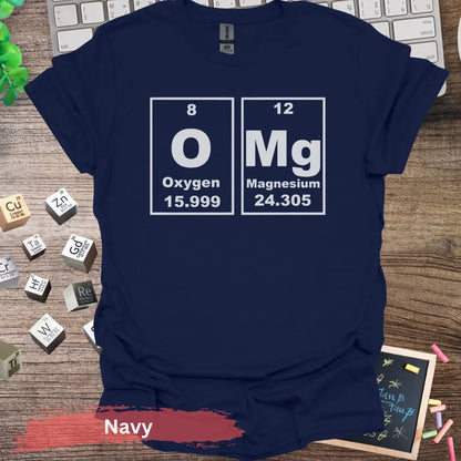 OMG Chemistry T-shirt - S / Navy - Physical Item