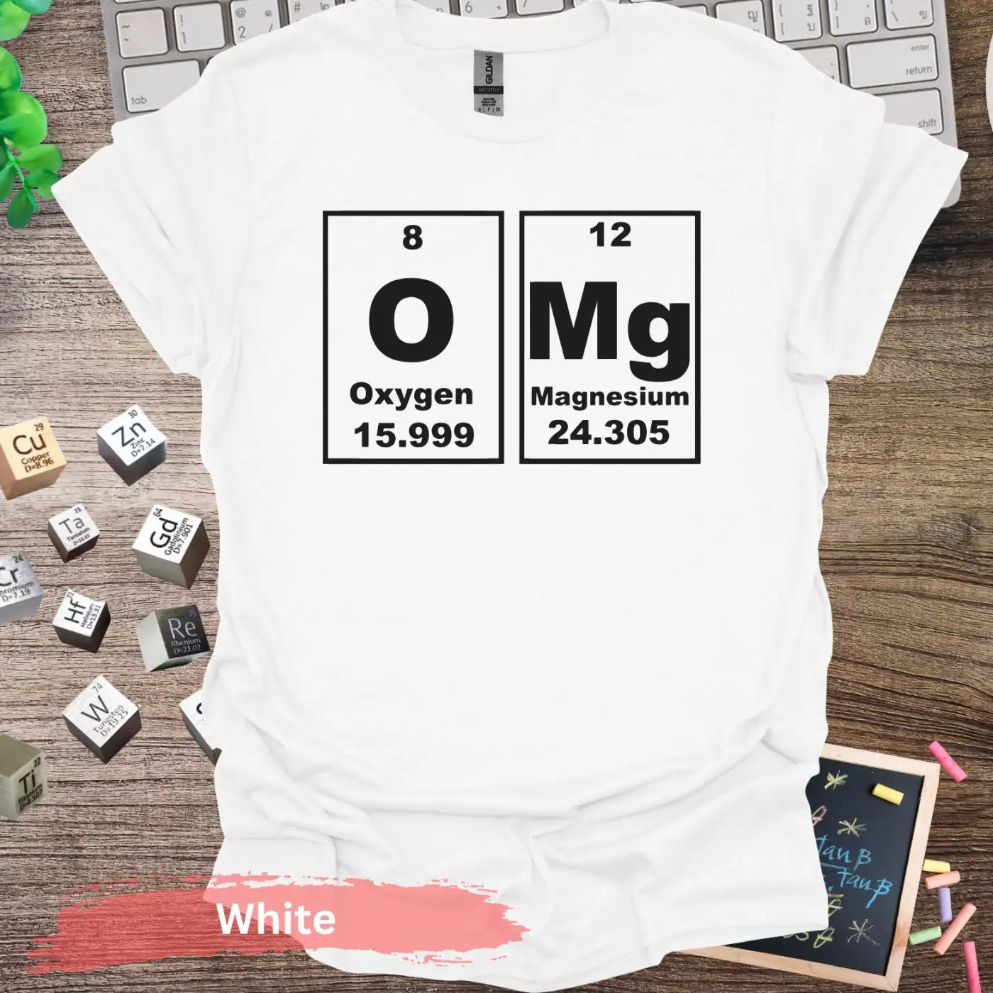 OMG Chemistry T-shirt - S / White - Physical Item