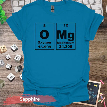 OMG Chemistry T-shirt - S / Sapphire - Physical Item